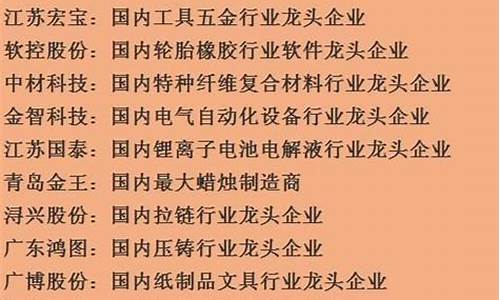 行业龙头股怎么找(行业龙头如何查找)_https://www.xzdzcjx.com_深交所_第1张