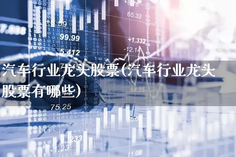 汽车行业龙头股票(汽车行业龙头股票有哪些)_https://www.xzdzcjx.com_科创板_第1张