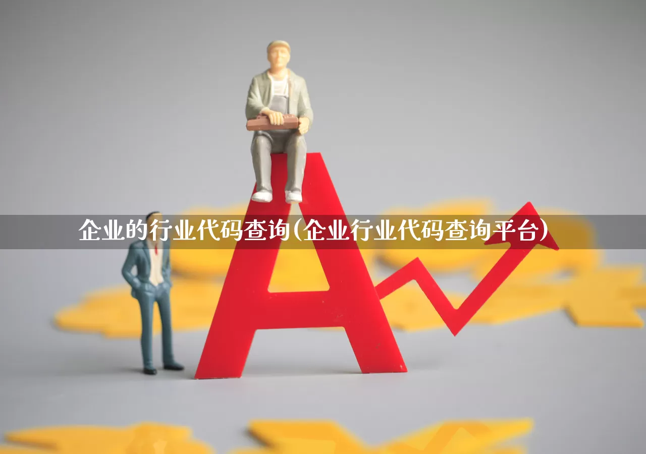 企业的行业代码查询(企业行业代码查询平台)_https://www.xzdzcjx.com_北交所_第1张