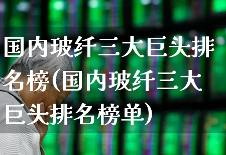 国内玻纤三大巨头排名榜(国内玻纤三大巨头排名榜单)_https://www.xzdzcjx.com_创业板_第1张