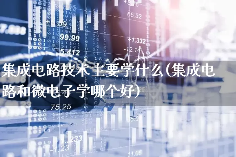 集成电路技术主要学什么(集成电路和微电子学哪个好)_https://www.xzdzcjx.com_创业板_第1张