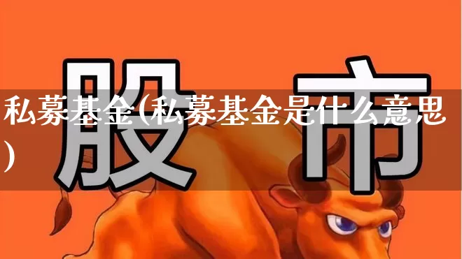 私募基金(私募基金是什么意思)_https://www.xzdzcjx.com_北交所_第1张