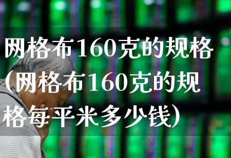 网格布160克的规格(网格布160克的规格每平米多少钱)_https://www.xzdzcjx.com_上交所_第1张