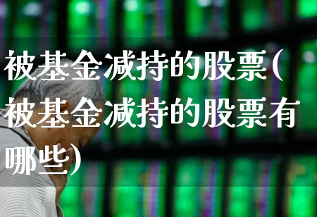 被基金减持的股票(被基金减持的股票有哪些)_https://www.xzdzcjx.com_科创板_第1张
