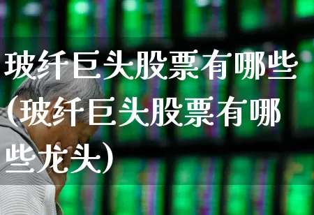 玻纤巨头股票有哪些(玻纤巨头股票有哪些龙头)_https://www.xzdzcjx.com_创业板_第1张