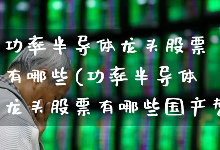 功率半导体龙头股票有哪些(功率半导体龙头股票有哪些国产替代)_https://www.xzdzcjx.com_科创板_第1张