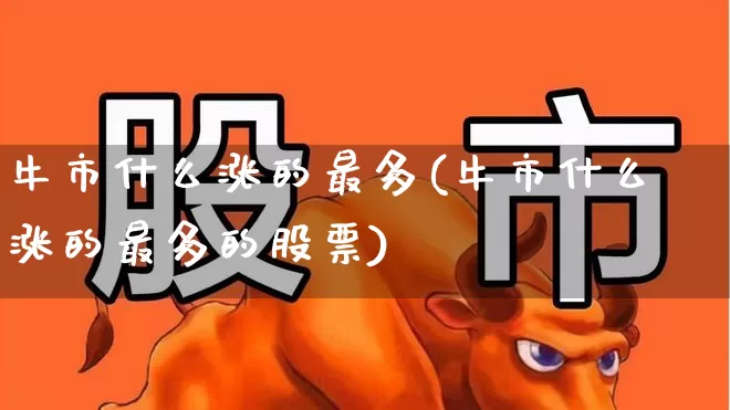 牛市什么涨的最多(牛市什么涨的最多的股票)_https://www.xzdzcjx.com_深交所_第1张