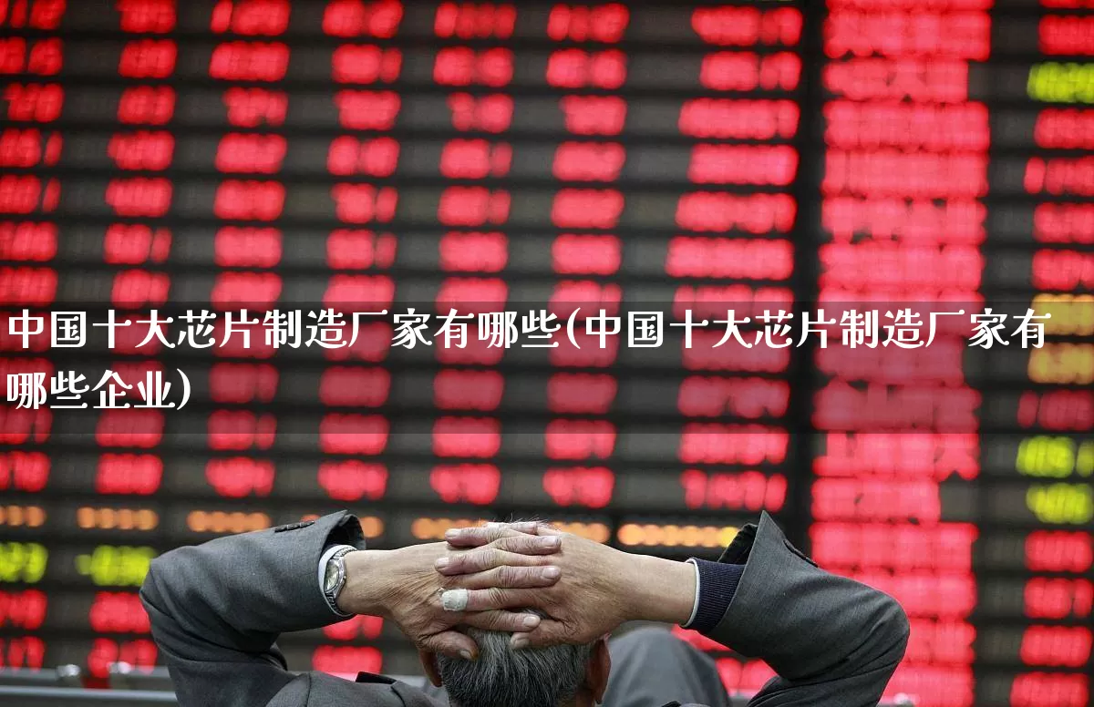 中国十大芯片制造厂家有哪些(中国十大芯片制造厂家有哪些企业)_https://www.xzdzcjx.com_科创板_第1张