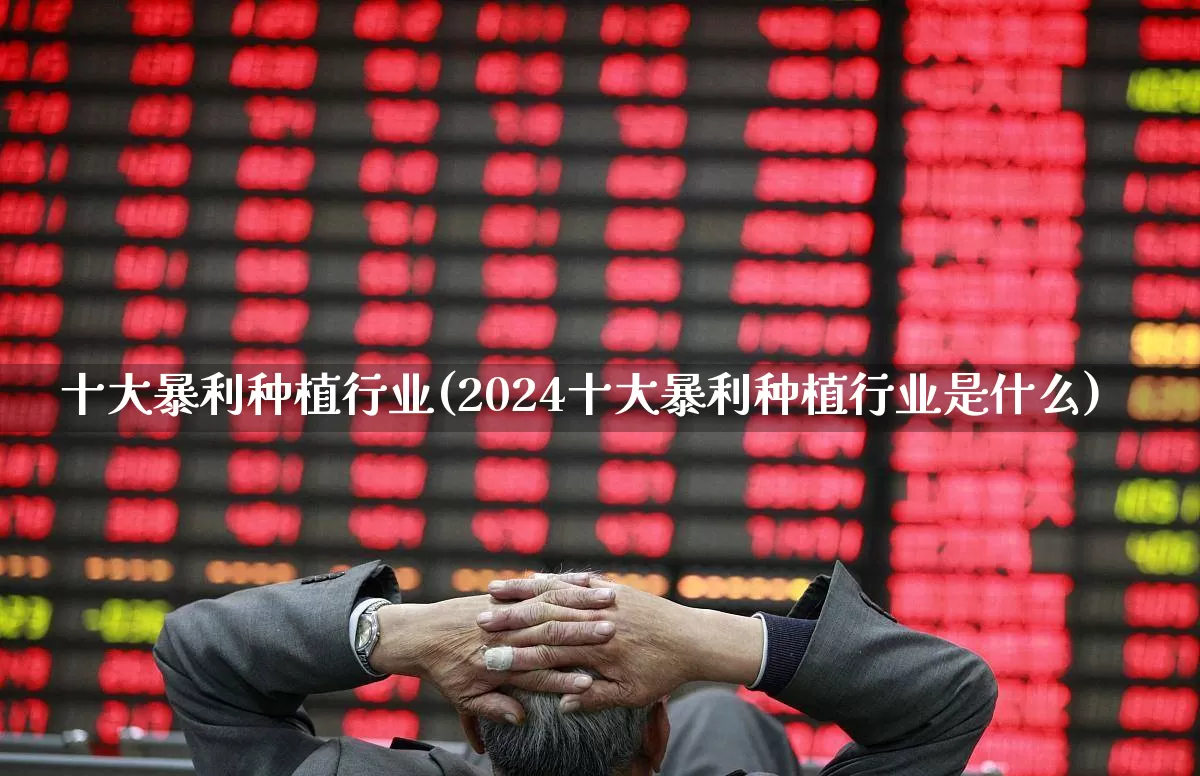 十大暴利种植行业(2024十大暴利种植行业是什么)_https://www.xzdzcjx.com_上交所_第1张