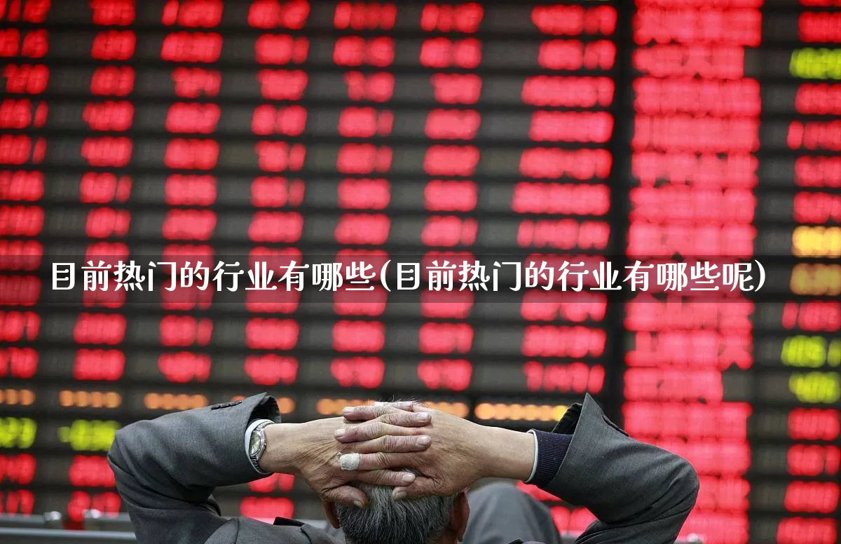 目前热门的行业有哪些(目前热门的行业有哪些呢)_https://www.xzdzcjx.com_北交所_第1张