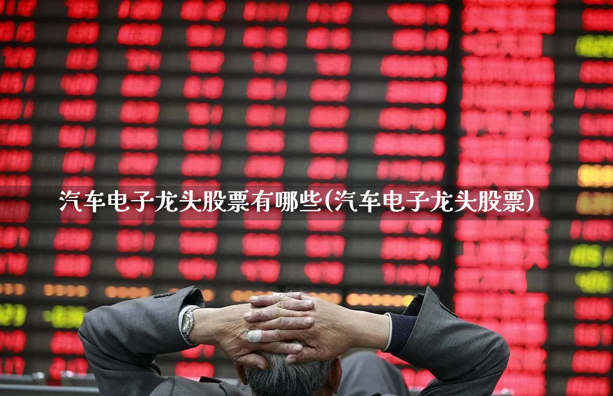 汽车电子龙头股票有哪些(汽车电子龙头股票)_https://www.xzdzcjx.com_北交所_第1张