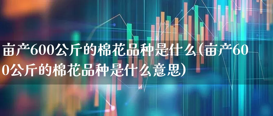 亩产600公斤的棉花品种是什么(亩产600公斤的棉花品种是什么意思)_https://www.xzdzcjx.com_北交所_第1张